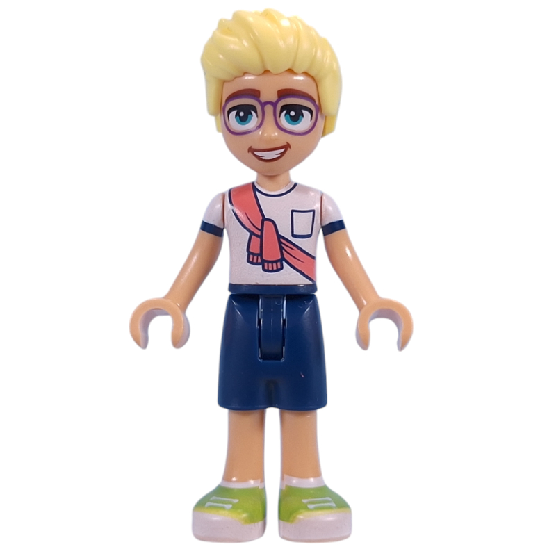 Lego Olly - White Top, Dark Blue Shorts