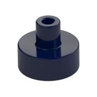 Lego Tile Special Round 1 x 1 with Hollow Bar / Dark Blue