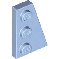 Wedge Plate 3 x 2 Right / Bright Light Blue
