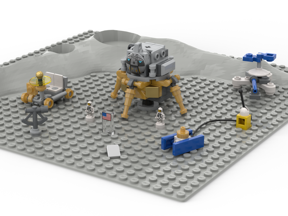 Lego Apollo lunar landing site