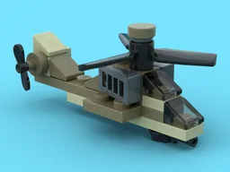 Micro AH-64 Apache Attack Helicopter
