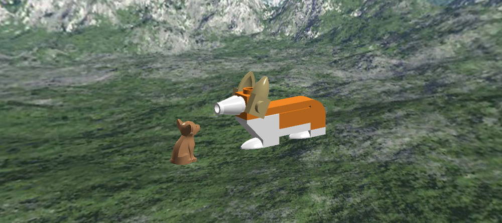 Lego Corgi dog