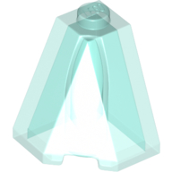 Lego Brick Wedged, Sloped 65° 2 x 2 x 2 Corner / Trans-Light Blue