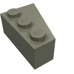 Brick Wedged, Angled 3 x 2 Left / Dark Gray