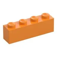 Brick 1 x 4 / Medium Orange