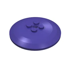 Dish 6 x 6 Inverted (Radar) with Solid Studs / Dark Purple