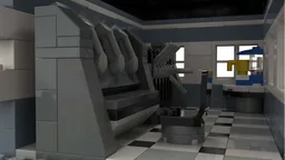 Motorized train level crossing
