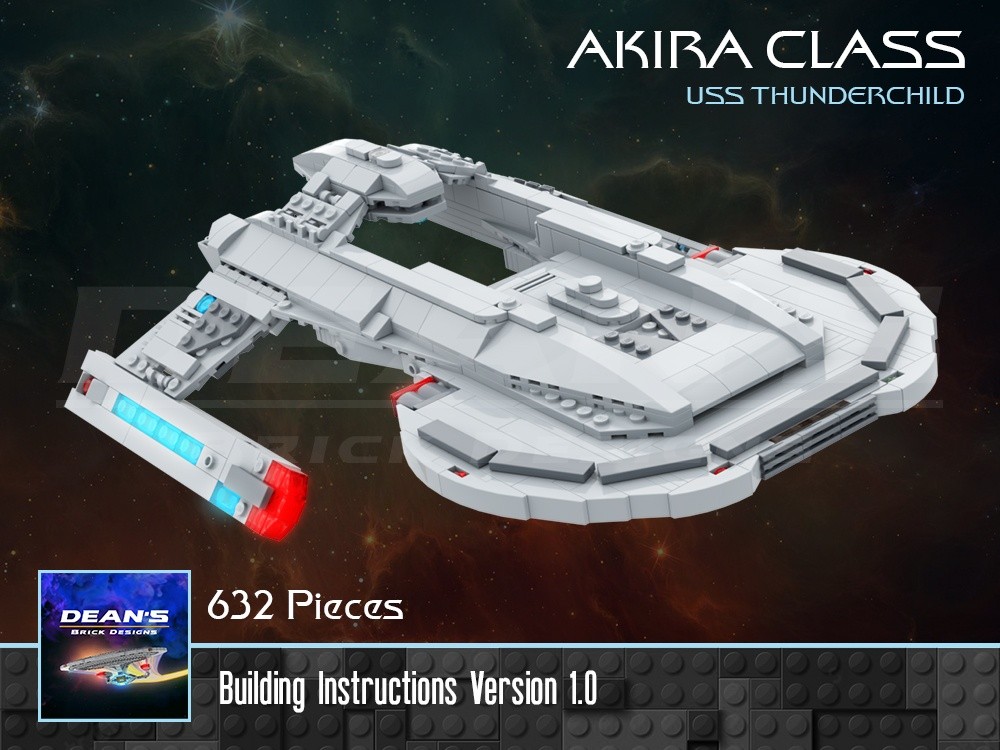 Lego Akira Class Starship - Star Trek First Contact