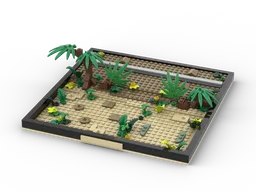 Display Base for Jurassic Diorama - Triceratops Encounter (for Set 76959)
