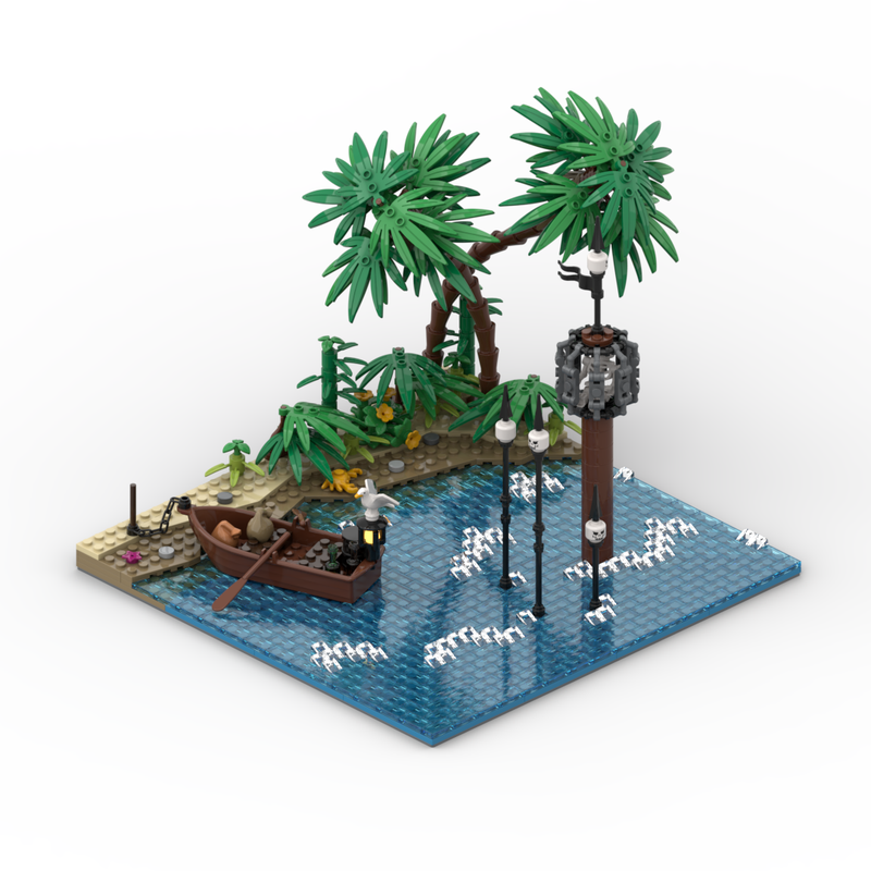 Lego Port Sauvage: Beach with Pillory