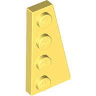 Lego Wedge Plate 4 x 2 Right / Bright Light Yellow