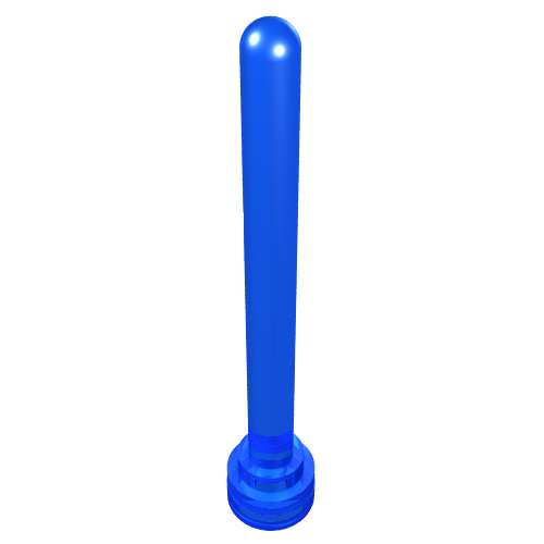 Lego Antenna 1 x 4 with Rounded Top / Trans-Dark Blue