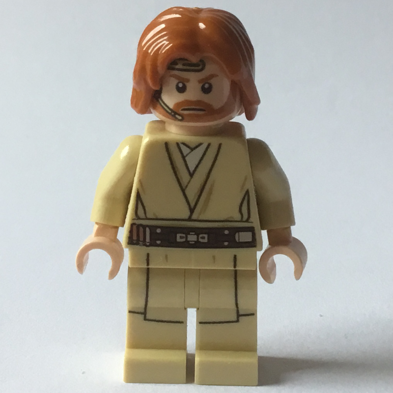 Lego Obi-Wan Kenobi, Tan Printed Legs, Headset