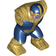 Lego Body Giant, Thanos, Dark Blue Head Covering and Bodysuit and Lavender Face print / Pearl Gold