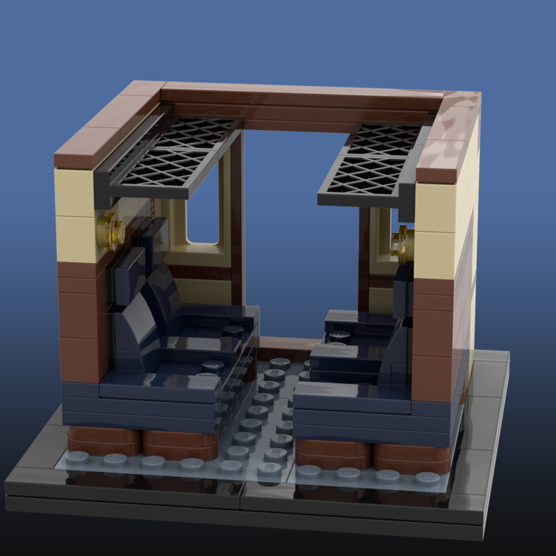 Lego HP train inside