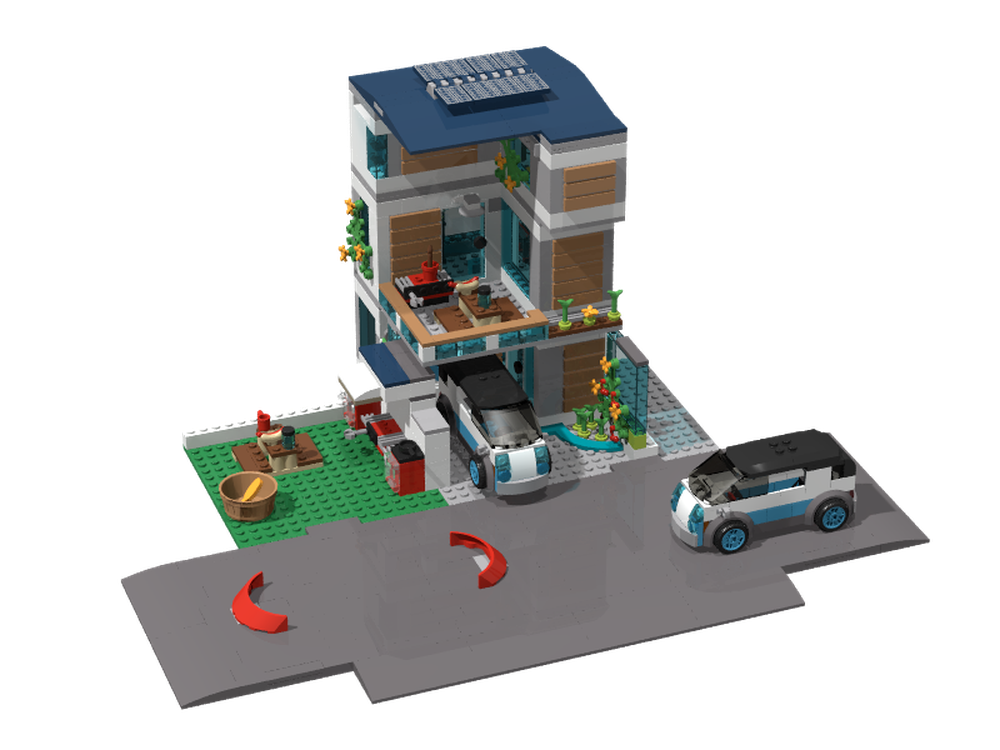 LEGO MOC Family House (alt of 2 x 60291)