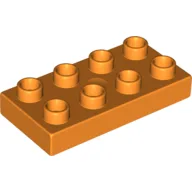 Duplo Plate 2 x 4 / Orange