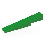 Lego Brick Sloped 1 x 6 x 1 with 1 x 2 x 1/3 Cutout / Bright Green