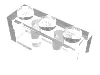 Brick 1 x 3 / Trans-Clear