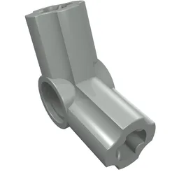 Technic Axle and Pin Connector Angled #5 - 112.5° / Light Gray