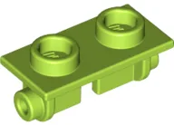 Hinge Brick 1 x 2 Top Plate Thin / Lime
