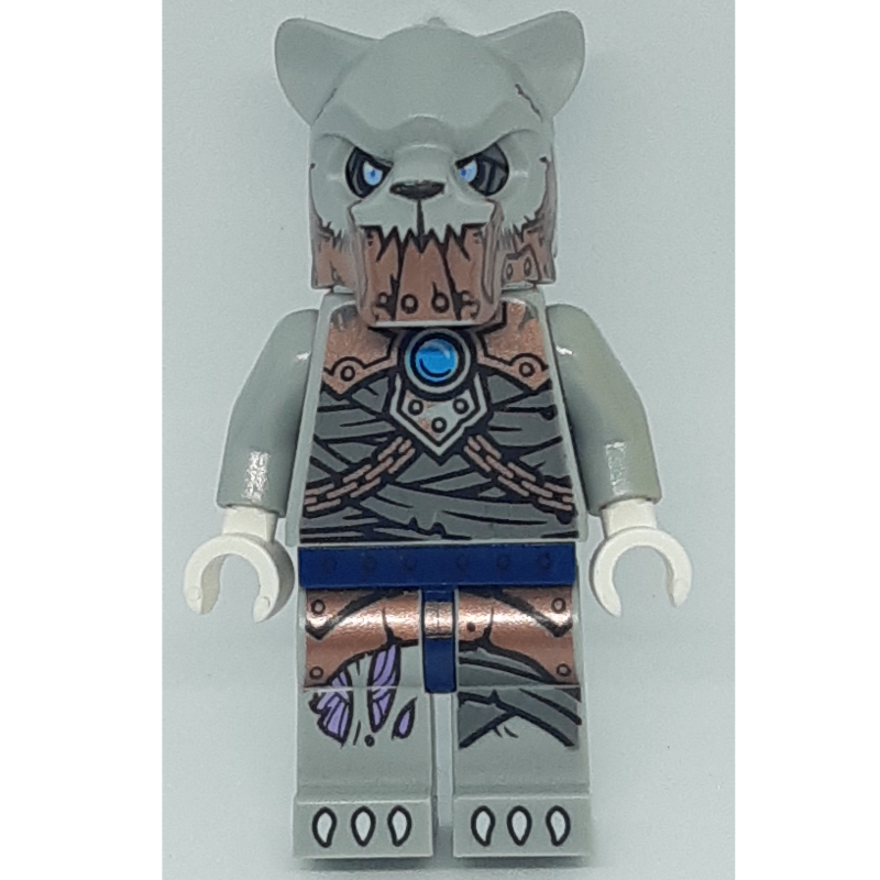 Lego Saber-Tooth Tiger Warrior with Copper Plates on Jaw