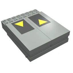 Control Unit, Train 12V, 8 x 10 with Train Decoupler Print / Light Gray