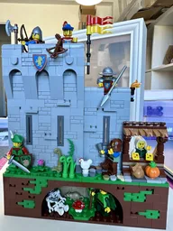 Castle wall in frame