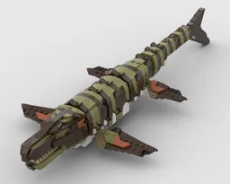 76974 Mosasaurus Mods Part 2 - Hind Flipper