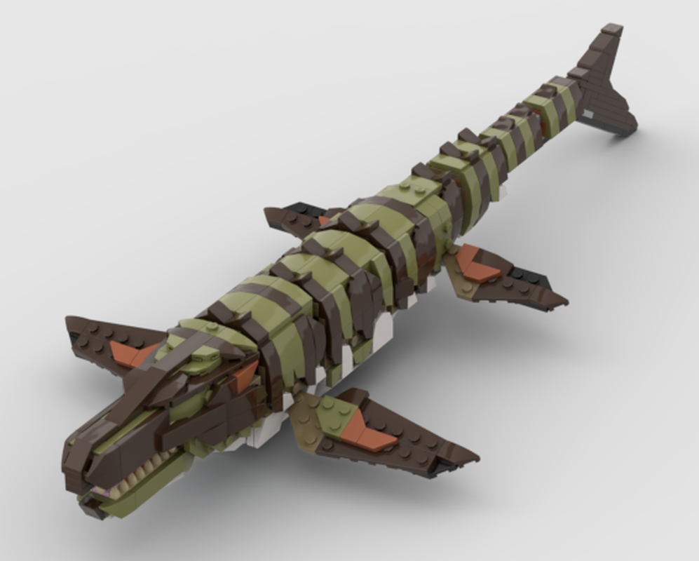 Lego 76974 Mosasaurus Mods Part 2 - Hind Flipper