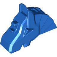 Lego Animal / Creature Accessory, Horse Battle Helmet [Angular, Front Clip] / Blue