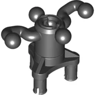 Technic 4 Ball Joint Steering Arm With 3 Pin Base [Complete Assembly] / Black