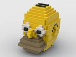 Homer Simpson head with secret compartment - 929 parts