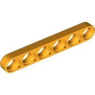 Technic Beam 1 x 6 Thin / Bright Light Orange