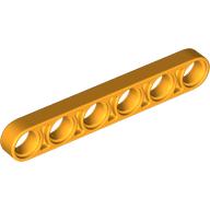 Lego Technic Beam 1 x 6 Thin / Bright Light Orange