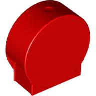Lego Duplo Brick 1 x 3 x 2 Round Top / Red