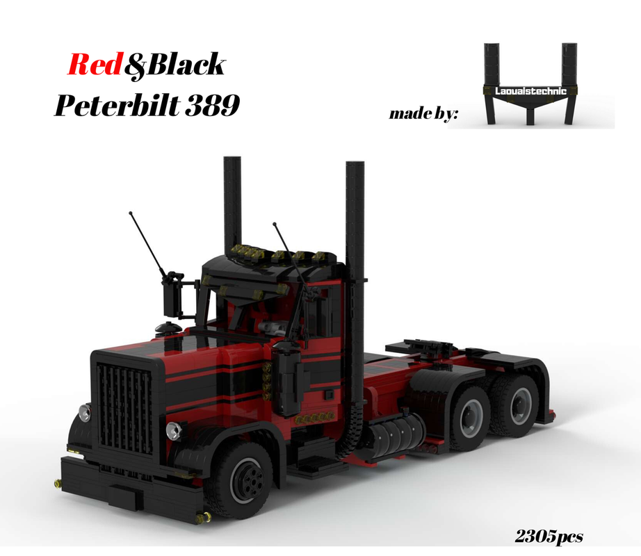 Lego Red&black Peterbilt 389