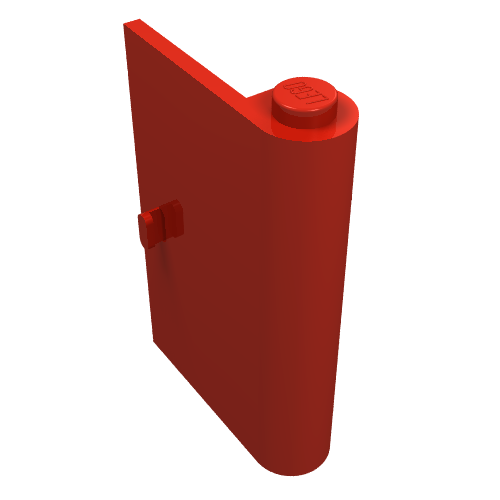 Lego Door 1 x 3 x 4 Right / Red