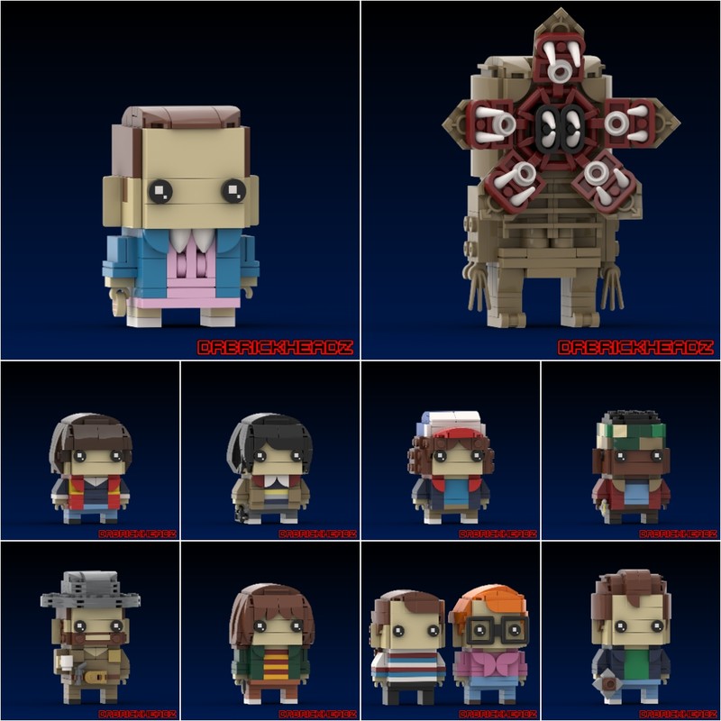 Lego Stranger Things (Season 1) Brickheadz Collection