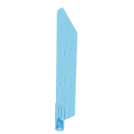 Lego Large Figure Weapon Sword, Blade with Bar, Single Edge / Trans-Dark Blue