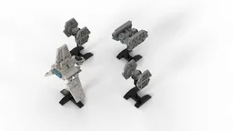 Micro imperial shuttle & Star Fighters