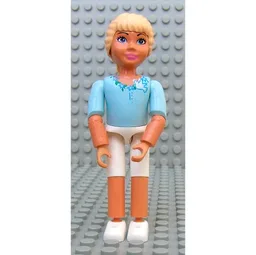 Belville Figure Articulated Elbows, Child, Female, Light Yellow Hair, Short White Pants, Light Blue Shirt Print (Princess) / Light Blue