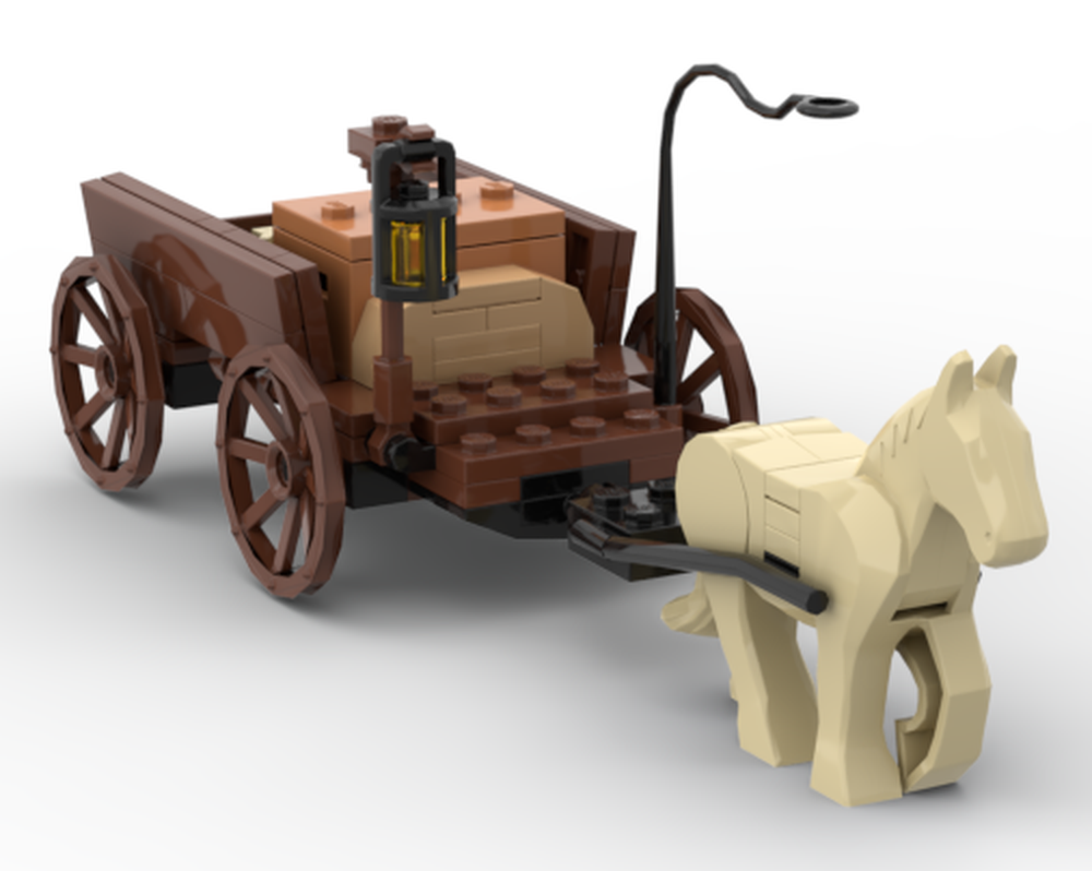 Lego four wheel cart
