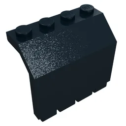 Hinge Panel 2 x 4 x 3 1/3 / Black