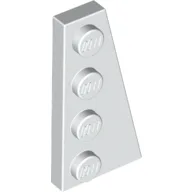 Wedge Plate 4 x 2 Right / White