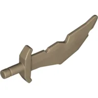 Weapon Sword / Scimitar Notched Blade / Dark Tan