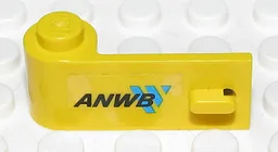 Door 1 x 3 x 1 Left with 'ANWB' and Blue Logo Pattern (Sticker) - Set 2140