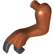 Animal Body Part, Dinosaur, Tyrannosaurus Rex Arm / Leg, Left, Small, Black Claws Print / Dark Orange