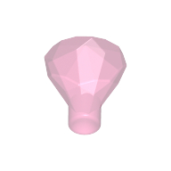 Lego Rock 1 x 1 Jewel / Gem 24 Facet / Trans-Dark Pink