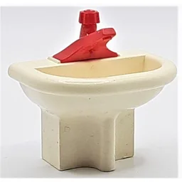Fabuland Washbasin with Red Tap / White